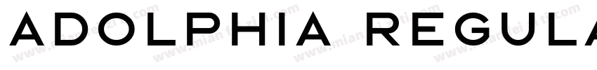 Adolphia Regular字体转换